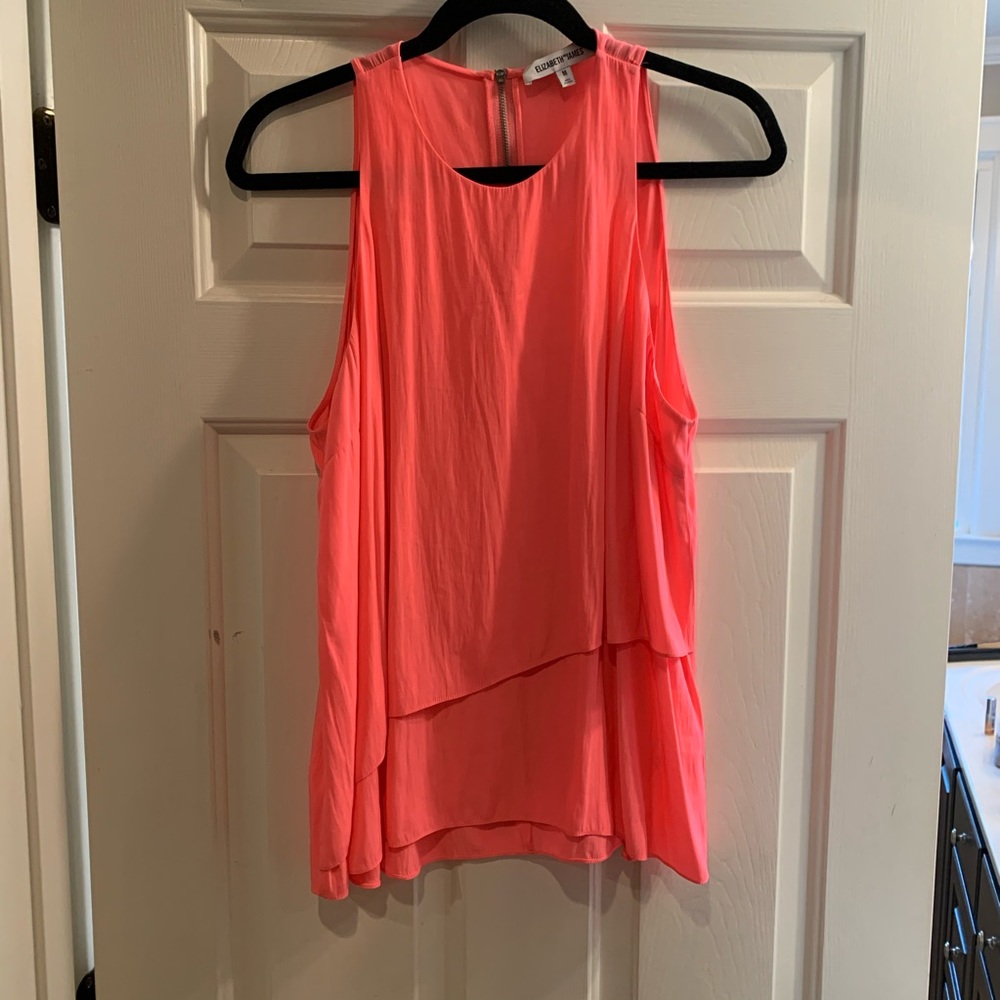Elizabeth and James Neon Pink Tank, Medium
